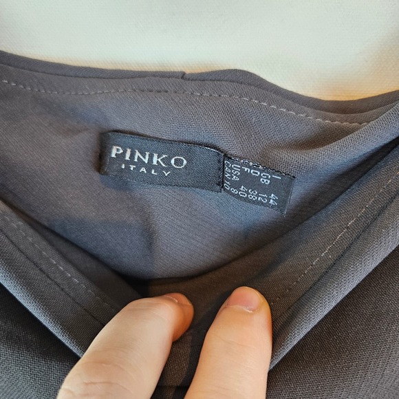 Vintage Pinko Italy Designer Cowl Neck dress, size US 8 - Picture 3 of 5